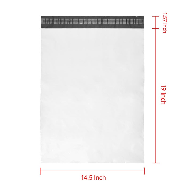 Progo 100 ct 14.5x19 Large Size Self-seal Poly Mailers. Tear-proof, Water-resistant and Postage-saving Lightweight Plastic Shipping Envelopes/Bags 14.5 x 19. - Image 2